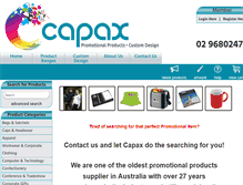 Tablet Screenshot of capax.com.au