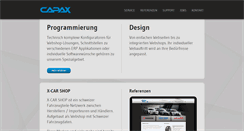 Desktop Screenshot of capax.ch