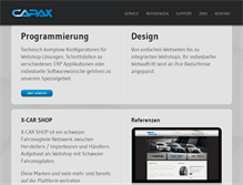 Tablet Screenshot of capax.ch