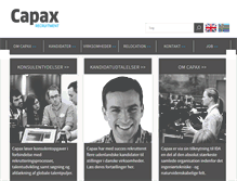 Tablet Screenshot of capax.dk